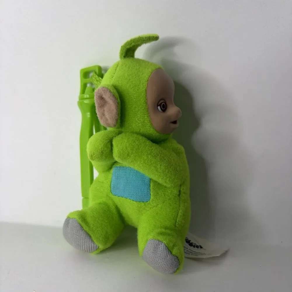 Teletubbies McDonald's Happy Meal Toy 2000 Keychain Plush Green Dipsy
